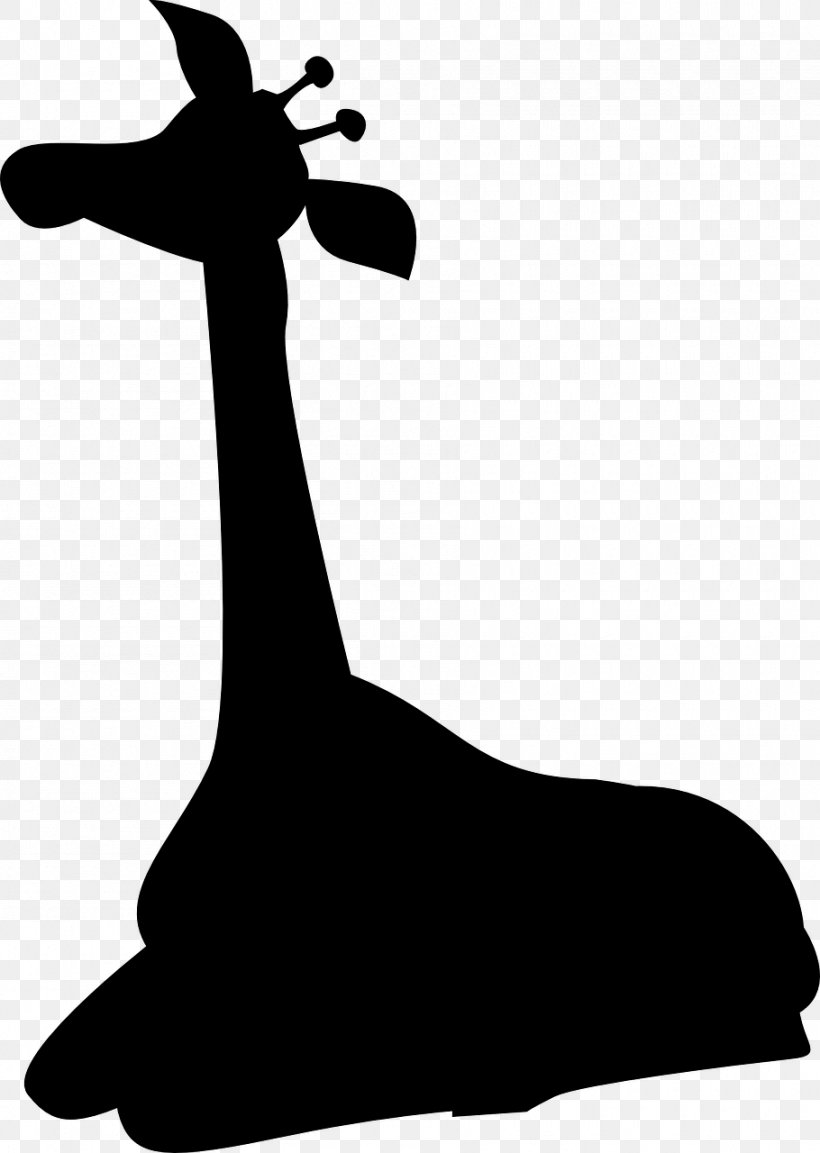 Giraffe Clip Art Silhouette Neck Black, PNG, 910x1280px, Giraffe, Animation, Black, Blackandwhite, Giraffidae Download Free