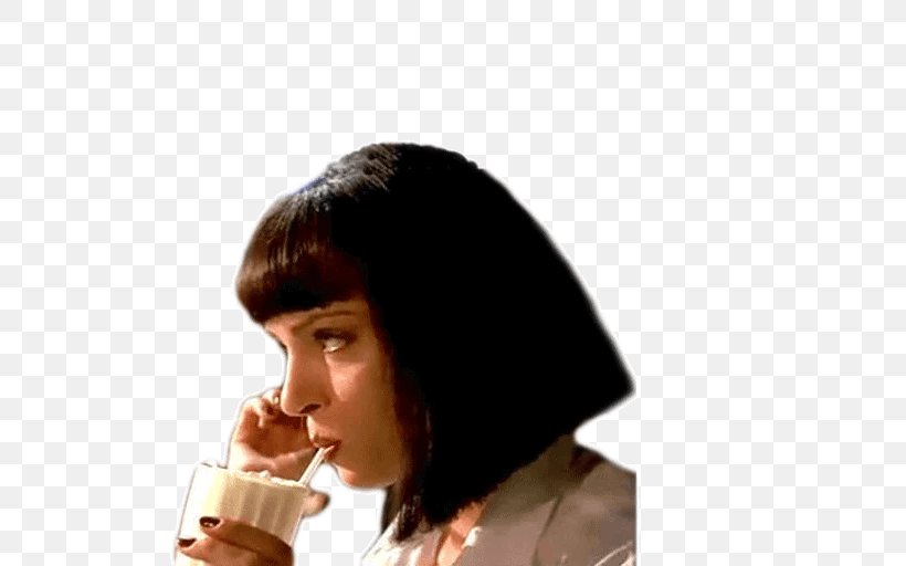 Mia Wallace Milkshake Smoothie Vincent Vega Film, PNG, 512x512px, Mia Wallace, Actor, Cap, Film, Film Poster Download Free