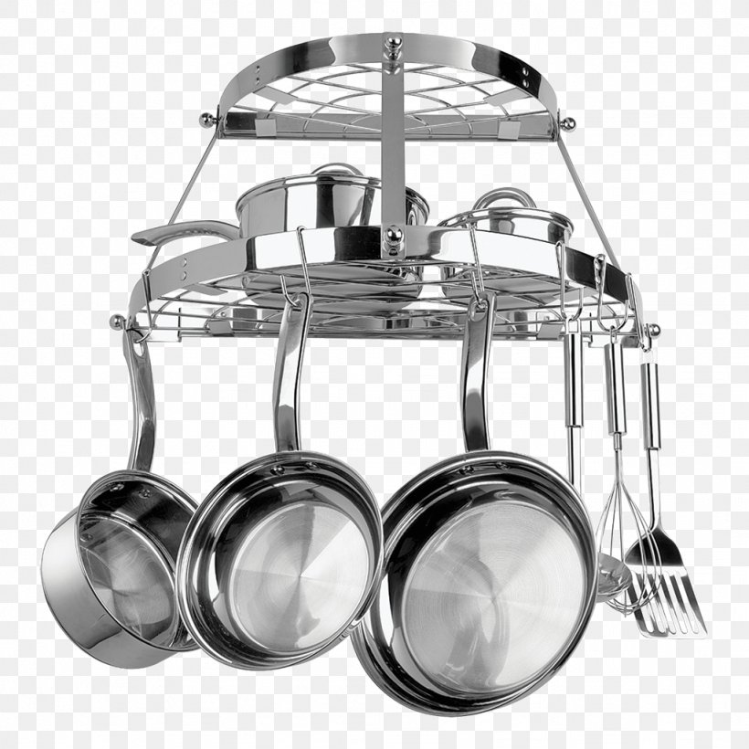 Pan Racks Shelf Stainless Steel Cookware Kitchen Utensil, PNG, 1024x1024px, Pan Racks, Bookcase, Ceiling Fixture, Cooking Ranges, Cookware Download Free