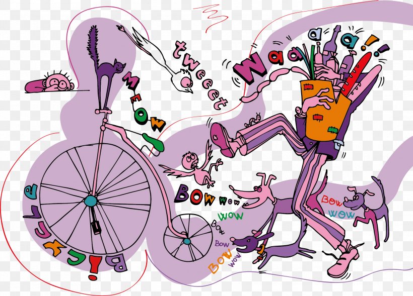 Postcard Paper Dog Bicycle Penny-farthing, PNG, 2128x1530px, Postcard, Art, Bicycle, Cycling, Dog Download Free