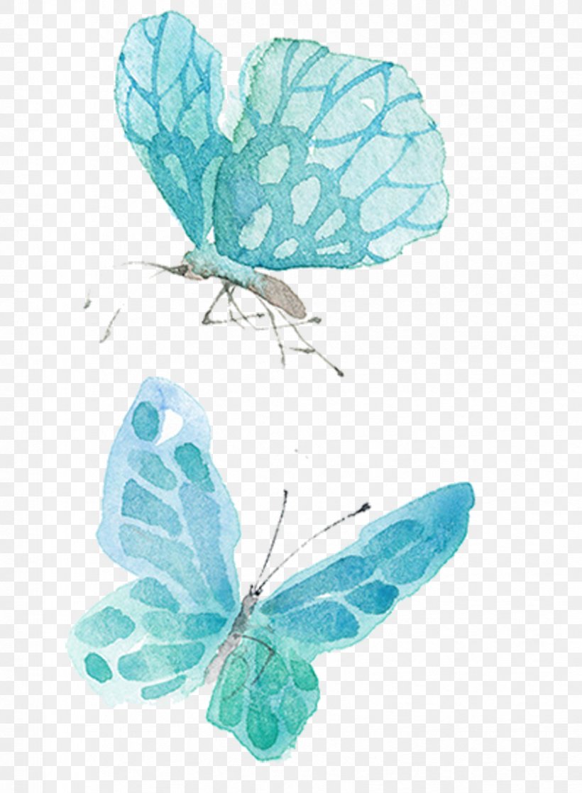 Watercolor Painting Drawing Illustration, PNG, 829x1131px, Watercolor Painting, Aqua, Art, Azure, Butterfly Download Free
