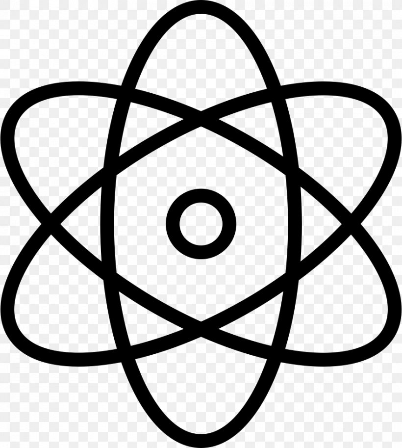 Atomic Theory Science, PNG, 880x980px, Atom, Area, Atomic Theory, Black, Black And White Download Free