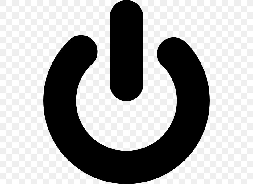 Logo Button Power Symbol Clip Art, PNG, 540x596px, Logo, Black And White, Button, Electrical Switches, Power Symbol Download Free