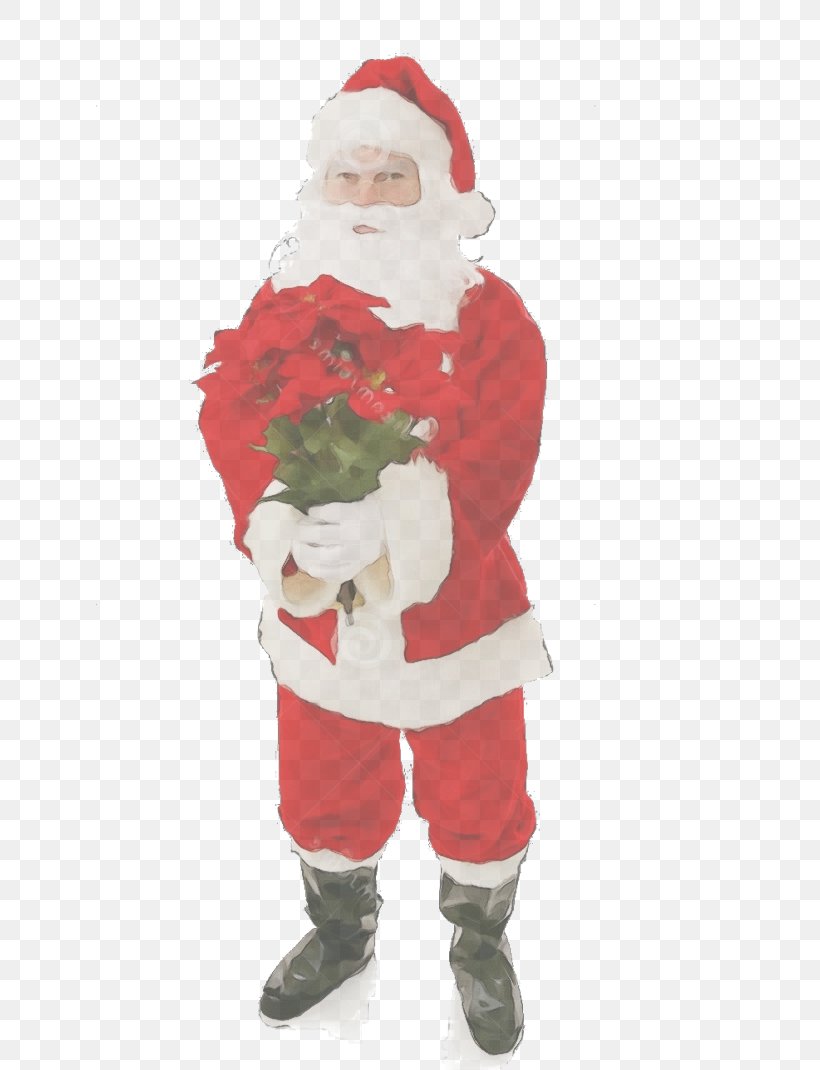 Santa Claus, PNG, 648x1070px, Watercolor, Beard, Christmas, Costume, Facial Hair Download Free