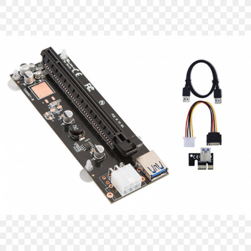 Laptop Graphics Cards & Video Adapters PCI Express Riser Card Conventional PCI, PNG, 1000x1000px, Laptop, Cable, Computer, Computer Component, Computer Hardware Download Free