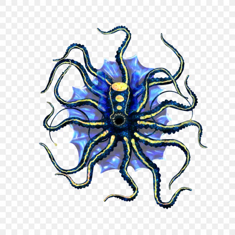 Octopus Cobalt Blue Symmetry Clip Art, PNG, 894x894px, Octopus, Blue, Cephalopod, Cobalt, Cobalt Blue Download Free
