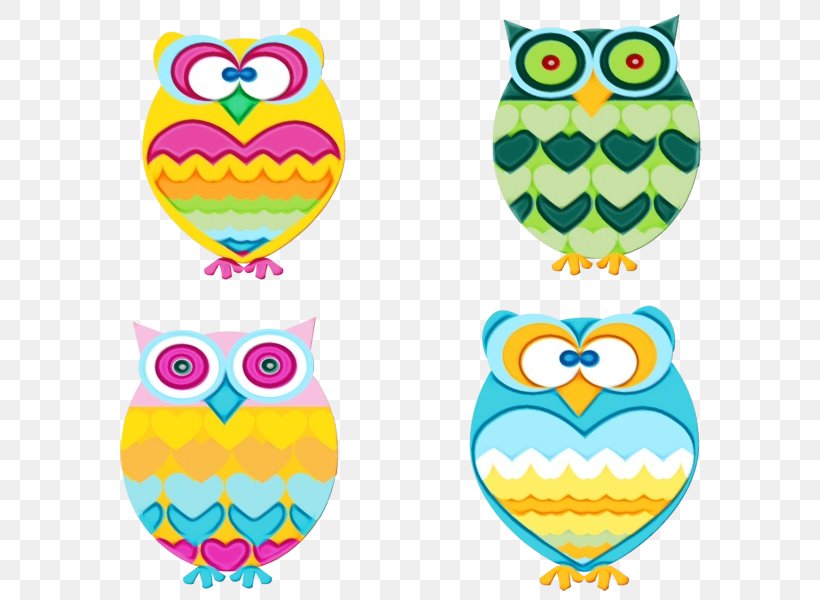 Owl Yellow Pattern Bird Of Prey, PNG, 600x600px, Watercolor, Bird Of Prey, Owl, Paint, Wet Ink Download Free