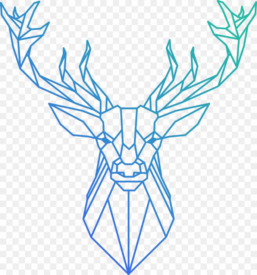 Reindeer Polygon Geometry, PNG, 1064x1139px, Deer, Antler, Area, Art, Artwork Download Free