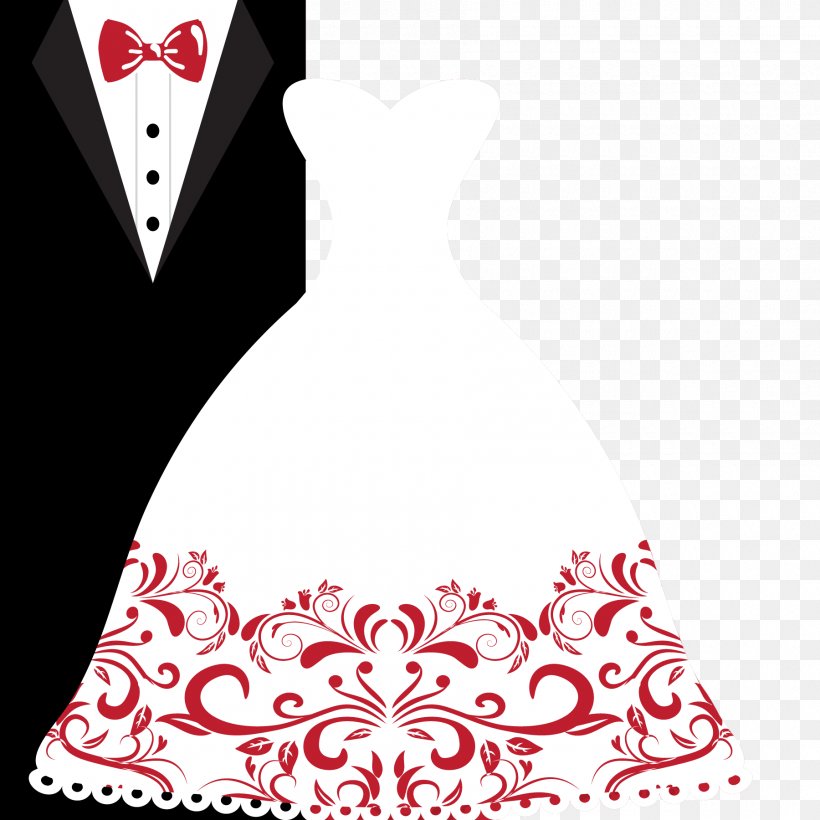 Wedding Invitation Bridegroom Wedding Dress Clip Art, PNG, 1800x1800px, Wedding Invitation, Area, Art, Black, Black And White Download Free