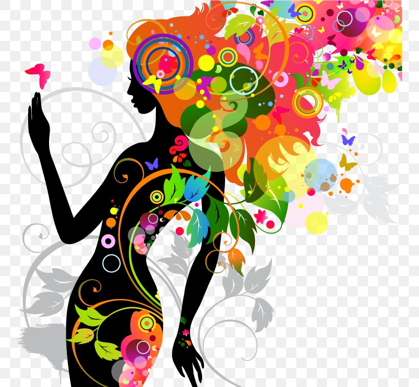 Color Silhouette Clip Art, PNG, 755x757px, Color, Art, Drawing, Fashion, Female Download Free