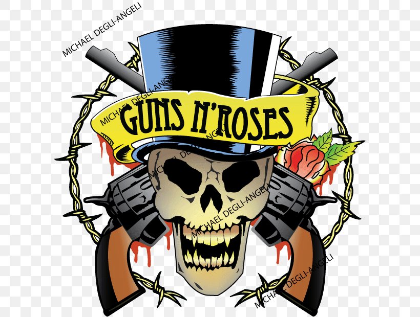 Guns N' Roses Appetite For Destruction Use Your Illusion I Musical Ensemble, PNG, 609x620px, Watercolor, Cartoon, Flower, Frame, Heart Download Free