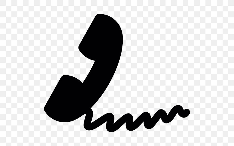 Telephone Call Handset Mobile Phones Telephone Line, PNG, 512x512px, Telephone, Arm, Artwork, Black, Black And White Download Free