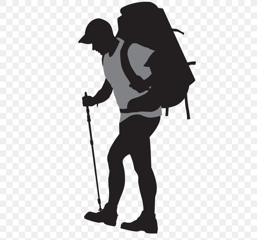 Backpacking Royalty-free Silhouette, PNG, 431x766px, Backpacking, Audio, Audio Equipment, Backpack, Black Download Free