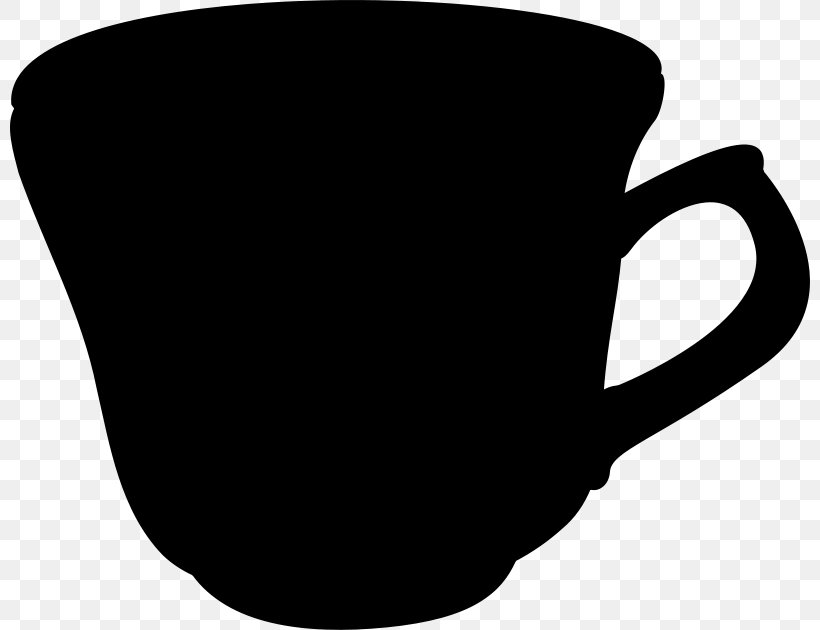 Coffee Cup Mug Teacup, PNG, 800x630px, Coffee Cup, Black, Black And White, Coffee, Cup Download Free
