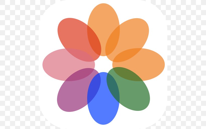 Computer Wallpaper Flower Symmetry Petal Circle, PNG, 512x512px, Apple, App Store, Apple Photos, Flower, Game Center Download Free
