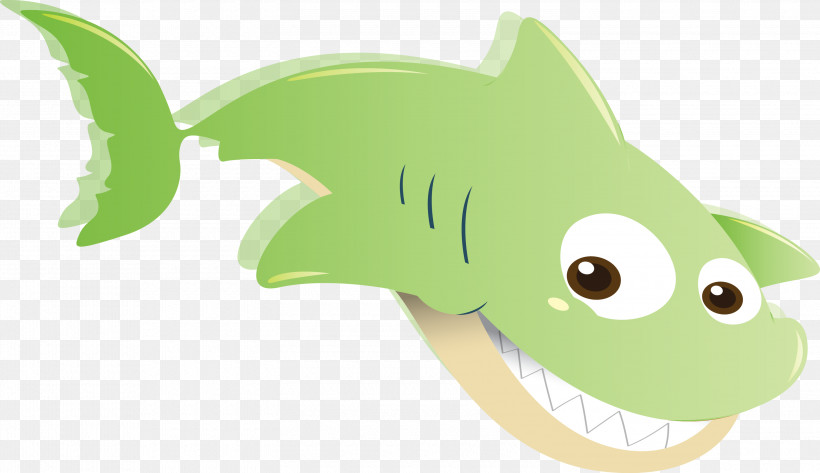 Green Cartoon Fish Fish Tail, PNG, 3000x1734px, Green, Cartoon, Fish, Tail Download Free