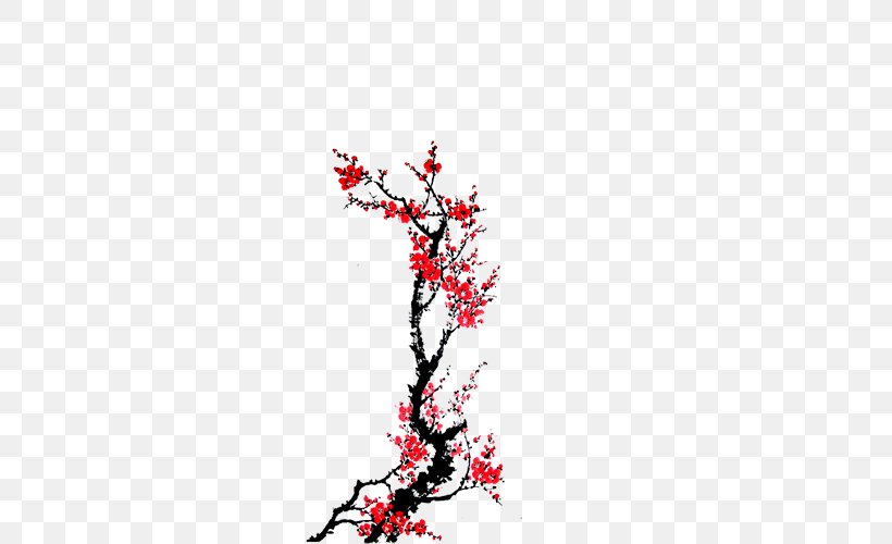 Ink Wash Painting Plum Blossom Chinese Painting, PNG, 500x500px, Ink Wash Painting, Bamboo, Blossom, Branch, Chinese Painting Download Free