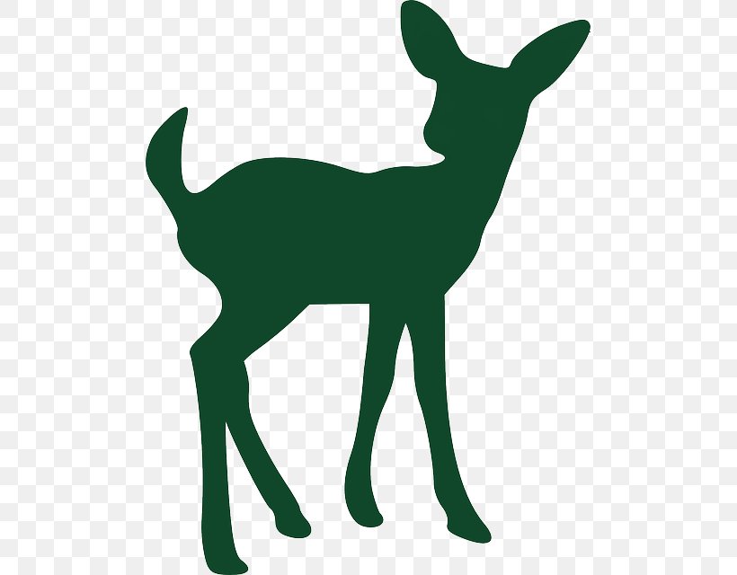 White-tailed Deer Silhouette Drawing Clip Art, PNG, 495x640px, Deer, Area, Black And White, Canidae, Carnivoran Download Free