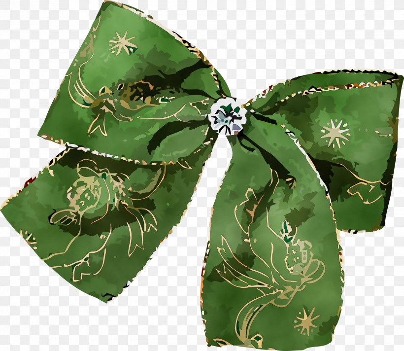 Green Tie, PNG, 3000x2608px, Christmas Ornament, Green, Paint, Tie, Watercolor Download Free