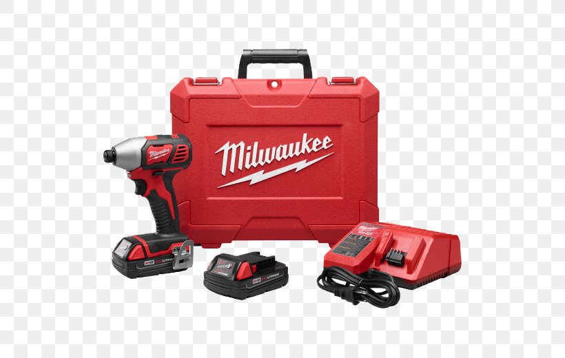 Milwaukee M18 2656 Impact Driver Lithium-ion Battery Tool, PNG, 520x520px, Milwaukee, Cordless, Drill, Hardware, Impact Driver Download Free