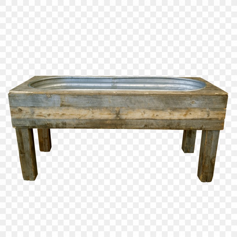 Wood Galvanization Table Watering Trough Bathtub, PNG, 2400x2400px, Wood, Bar, Bathtub, Catering, Coffee Table Download Free
