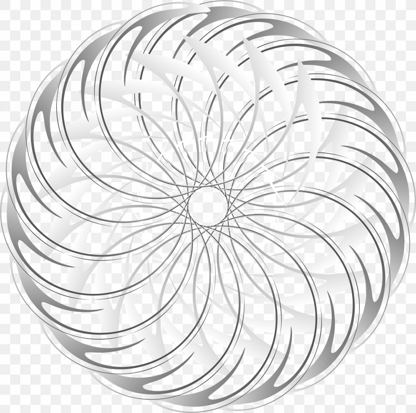 Black And White Circle Abstract Art, PNG, 2232x2222px, Black And White, Abstract Art, Bicycle Wheel, Drawing, Geometric Abstraction Download Free