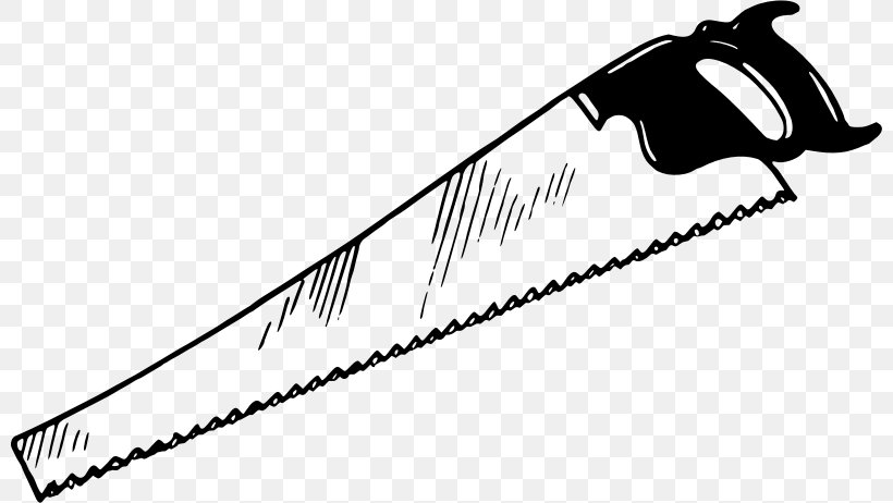 Crosscut Saw Hand Saws Drawing Clip Art, PNG, 800x462px, Crosscut Saw, Black, Black And White, Circular Saw, Cold Weapon Download Free