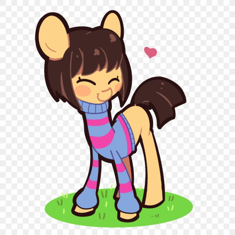 My Little Pony Horse Undertale Cuteness, PNG, 1024x1024px, Watercolor, Cartoon, Flower, Frame, Heart Download Free