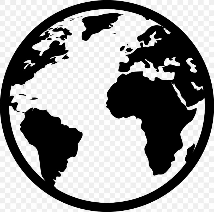World Map Globe, PNG, 980x972px, World, Atlas, Black And White, Border, Decal Download Free