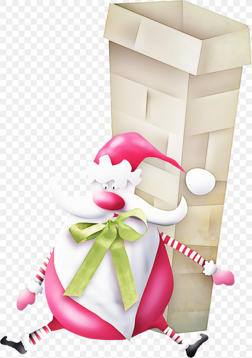 Christmas Santa Santa Claus Saint Nicholas, PNG, 1128x1600px, Christmas Santa, Father Christmas, Kris Kringle, Pink, Ribbon Download Free