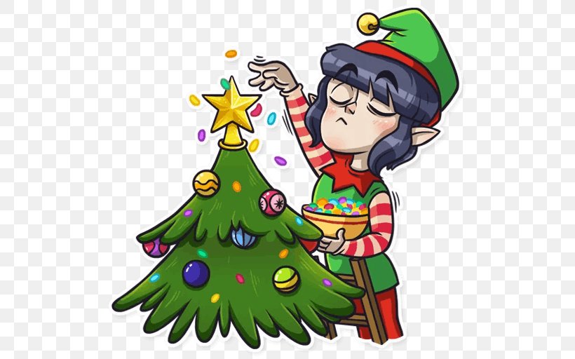 Christmas Tree Christmas Ornament Clip Art, PNG, 512x512px, Christmas Tree, Art, Artwork, Cartoon, Character Download Free