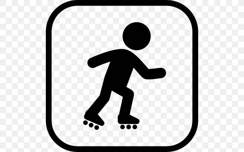 Ice Skating Skateboarding Roller Skating Roller Skates, PNG, 512x512px, Ice Skating, Area, Black, Black And White, Figure Skating Download Free