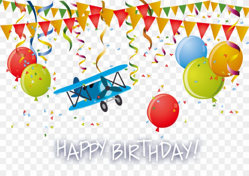 Vector Happy Birthday, PNG, 842x595px, 3d Computer Graphics, Happy Birthday To You, Animation, Area, Balloon Download Free