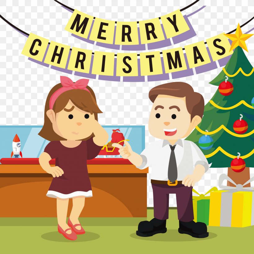 Christmas Cartoon Euclidean Vector Illustration, PNG, 2496x2496px, Christmas, Animation, Area, Art, Cartoon Download Free