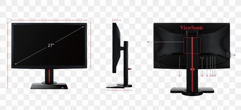 Computer Monitors FreeSync Refresh Rate Computer Monitor Accessory ViewSonic, PNG, 2802x1278px, Computer Monitors, Computer Hardware, Computer Monitor, Computer Monitor Accessory, Display Device Download Free