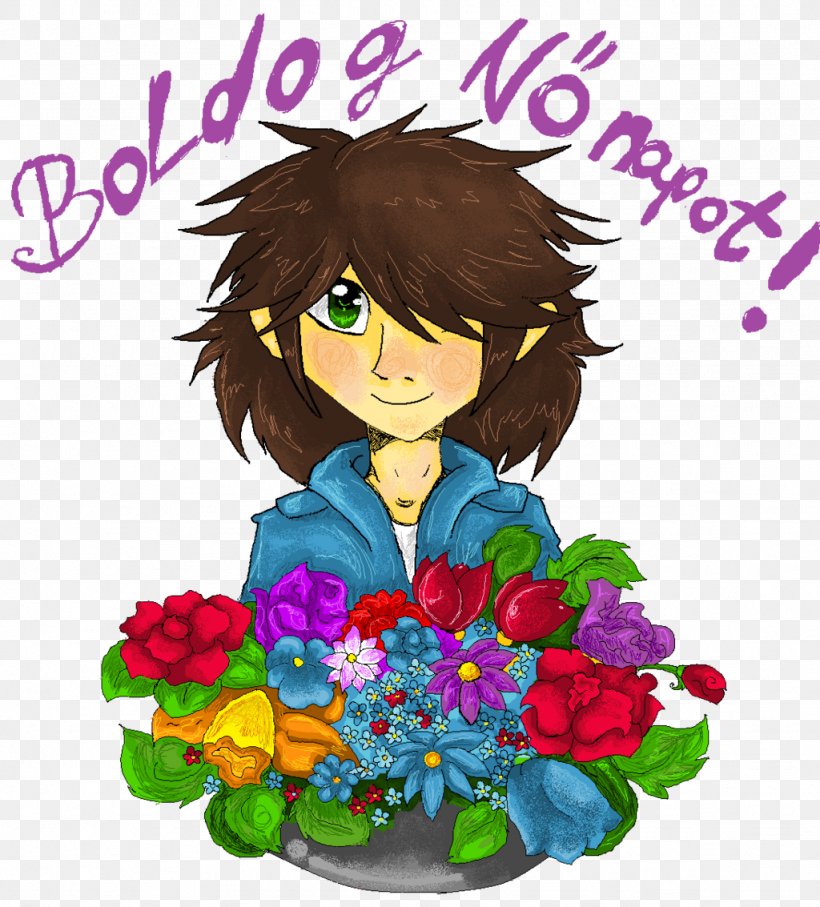 Cut Flowers Floral Design Floristry Flower Bouquet, PNG, 1024x1133px, Flower, Art, Cartoon, Cut Flowers, Fictional Character Download Free