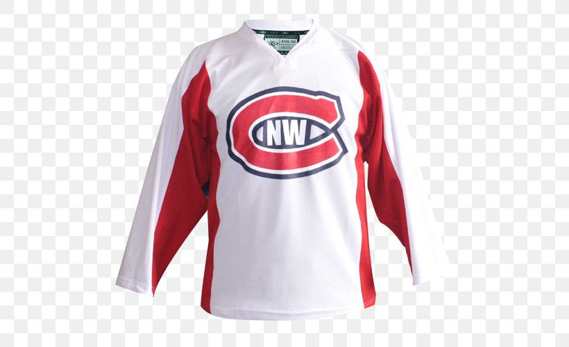 Long-sleeved T-shirt Sports Fan Jersey Montreal Canadiens, PNG, 500x500px, Tshirt, Active Shirt, Brand, Clothing, Hockey Download Free