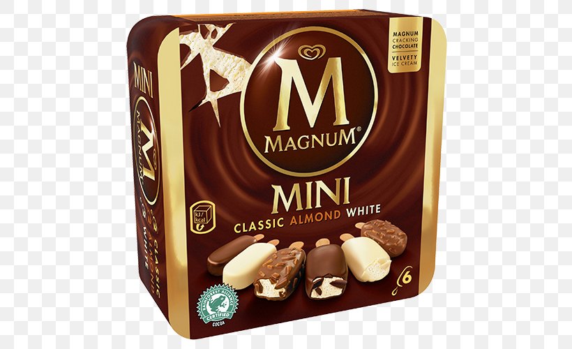 Ice Cream MINI Cooper Bonbon Magnum, PNG, 500x500px, Ice Cream, Almond, Bonbon, Chocolate, Chocolate Bar Download Free
