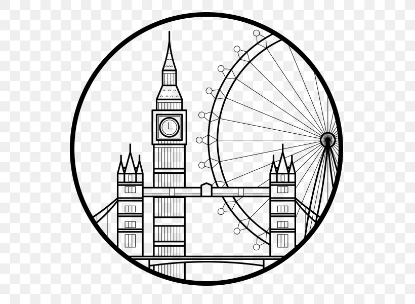 London Eye drawing