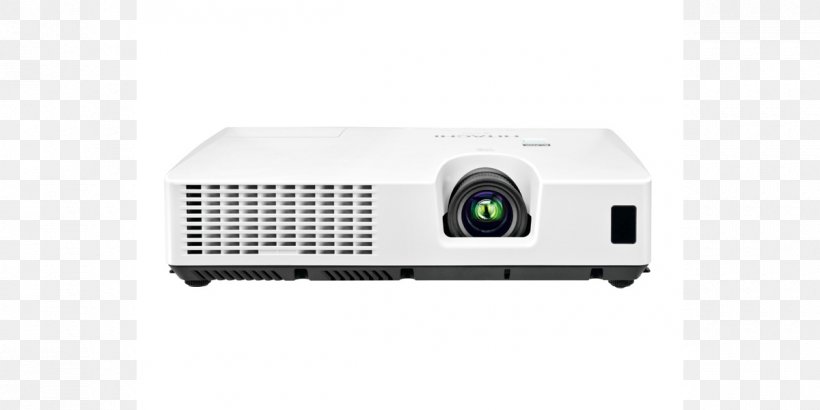 Multimedia Projectors LCD Projector XGA Liquid-crystal Display, PNG, 1200x600px, Multimedia Projectors, Electronic Device, Electronics Accessory, Hdmi, Hitachi Download Free