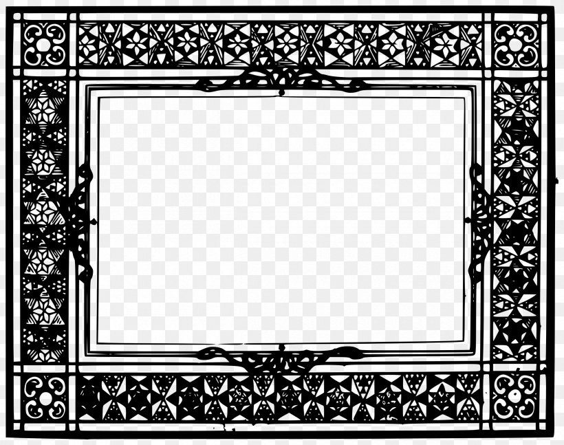 Picture Frames Clip Art, PNG, 2400x1895px, Picture Frames, Area, Black, Black And White, Document Download Free
