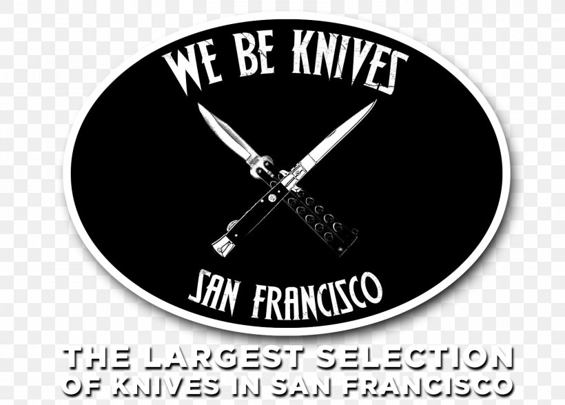 We Be Knives Logo Product Font Brand, PNG, 1500x1076px, Logo, Black, Black And White, Brand, Clock Download Free