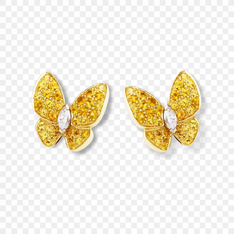 Earring Van Cleef & Arpels Jewellery Diamond Bracelet, PNG, 875x875px, Earring, Body Jewelry, Bracelet, Butterfly, Charms Pendants Download Free
