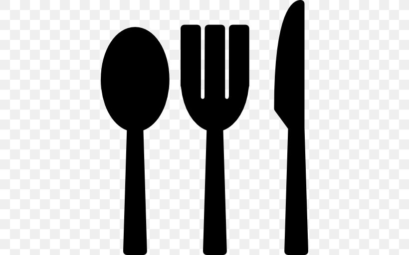 Knife Fast Food Fork Spoon, PNG, 512x512px, Knife, Black And White, Competitive Eating, Cutlery, Eating Download Free