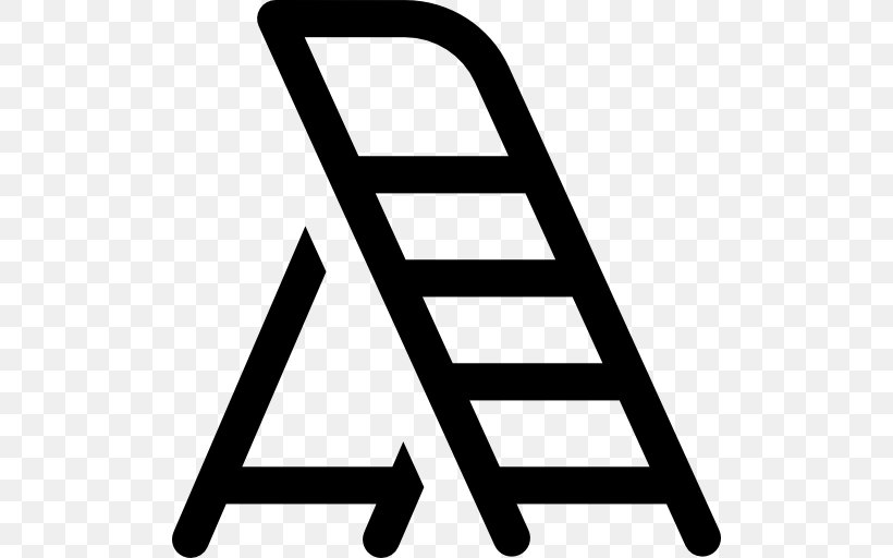 Ladder Icon, PNG, 512x512px, Tool, Area, Black, Black And White, Brand Download Free