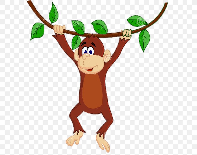 Monkey Royalty-free Clip Art, PNG, 602x644px, Monkey, Animal Figure, Branch, Drawing, Fictional Character Download Free