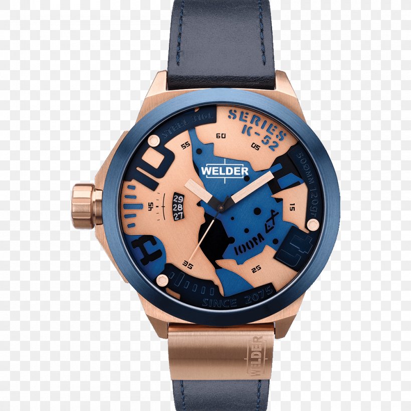 Welder Watch Welder Watch Strap Clock, PNG, 1000x1000px, Watch, Aluminium, Brand, Chronograph, Clock Download Free