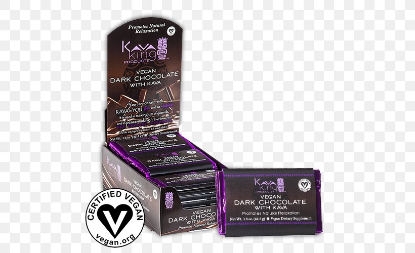 Kavalactone Dark Chocolate Rocky Road, PNG, 500x500px, Kava, Chocolate, Dairy Products, Dark Chocolate, Drink Download Free