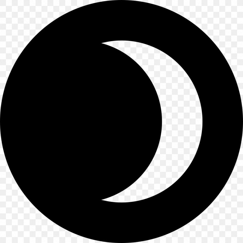 Black And White Monochrome Black, PNG, 980x980px, Icon Design, Black, Black And White, Crescent, Eclipse Download Free