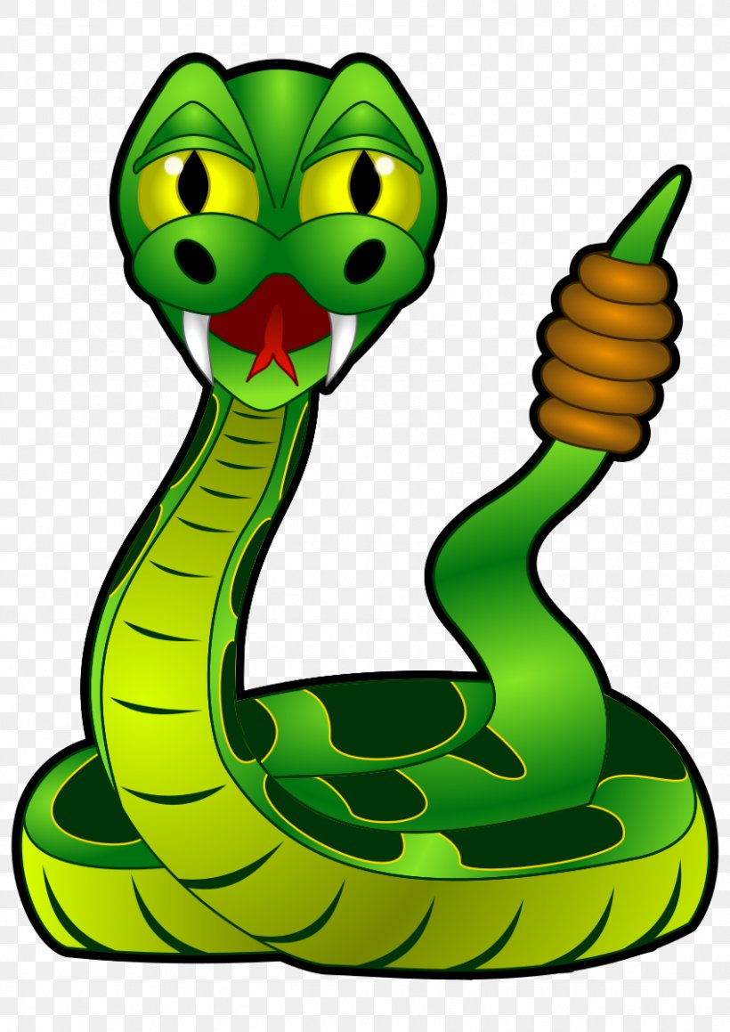 Snakes Reptile Rattlesnake Clip Art Vipers, PNG, 848x1199px, Snakes, Cartoon, Elapidae, Green, Indian Cobra Download Free